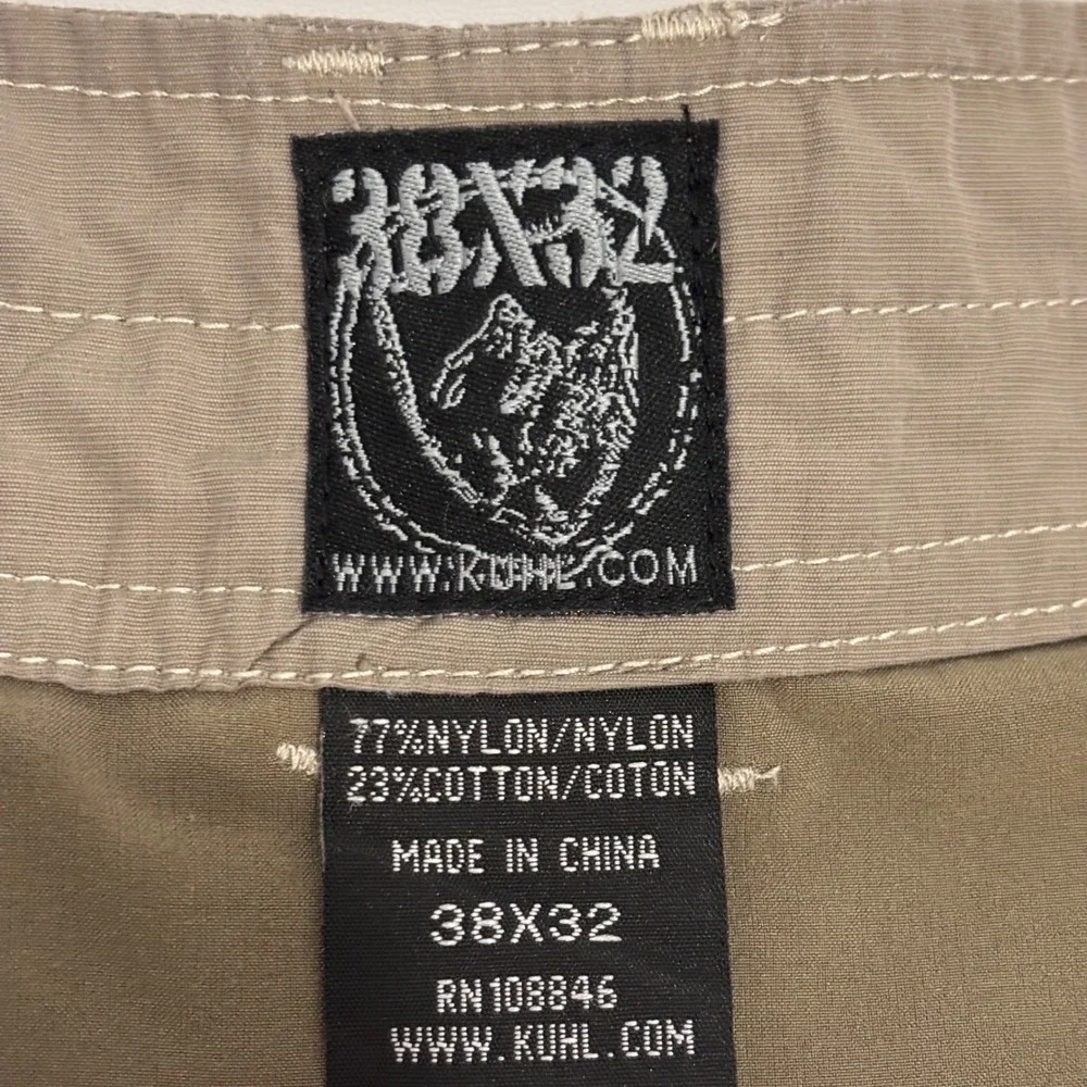 Kuhl Liberator Convertible Pants Mens 38x31 Khaki Tan Stealth Zip Off Hiking
